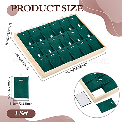 Деревянное ожерелье 18 сетка штабелируемый поднос для демонстрации подвесок&nbsp;NDIS-WH0010-28