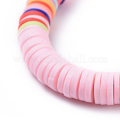 Bracciali fatti a mano di perle di argilla polimerica heishi&nbsp;BJEW-JB04480-02