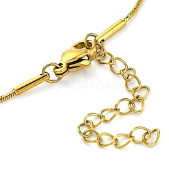 Collares colgantes de árbol de la vida hueco de acero inoxidable 201&nbsp;NJEW-S007-15G