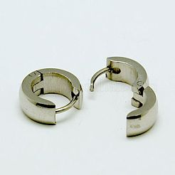 Модные серьги-кольца Huggie Hoop из нержавеющей стали 304 EJEW-G124-M12