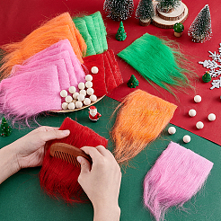 24 Stück Polyesterbärte in 4 Farben&nbsp;DIY-HY0003-36