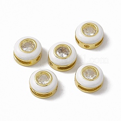 Стойки обшивки латунь кубического циркония бусы&nbsp;KK-C007-15G-02