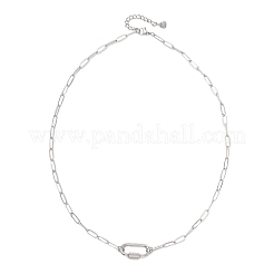 Цепочка-карабин с винтовым замком из нержавеющей стали 304&nbsp;NJEW-JN05860-02