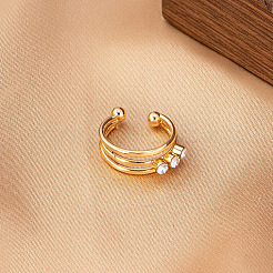 Сплав кристалл горный хрусталь 3 линия поддельные кольца для губ FS-WGE11C8-01