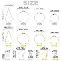 Набор для изготовления сережек-кольцов из латуни своими руками&nbsp;DIY-YW0008-60