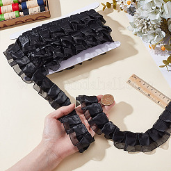 7.5 ярд двойной полиэстеровой кружевной отделки для украшения шитья&nbsp;OCOR-HY0001-51C