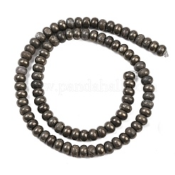 Природного пирита бисер нитей&nbsp;G-L647-D07-4x6mm