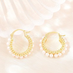 Boucles d'oreilles en laiton&nbsp;EJEW-Z164-15G