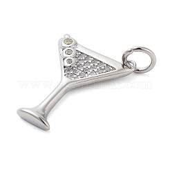 Porte micro ouvrent pendentifs zircone cubique en laiton de placage&nbsp;LS-KK-NH0003-02P