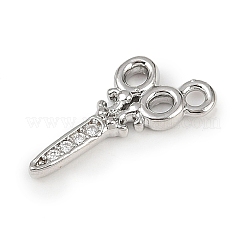 Латунные микропаве прозрачные подвески с фианитом&nbsp;KK-L238-19P