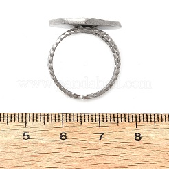 Кольцо-манжета с изображением солнца и луны из нержавеющей стали 304&nbsp;RJEW-B027-20P