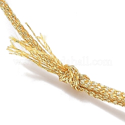 Изготовление ожерелья из регулируемого полиэфирного шнура&nbsp;AJEW-JB01379-01