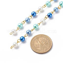 Verre à la main des chaînes de perles de perles&nbsp;AJEW-JB01136-01