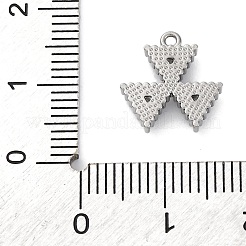 Ciondoli in acciaio inossidabile 304 con zirconi cubici&nbsp;STAS-R141-04P-01