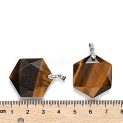 Природных тигровый глаз подвески&nbsp;G-E487-95J