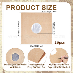 Bolsas de papel kraft para embalar discos de vinilo&nbsp;AJEW-WH0596-663B