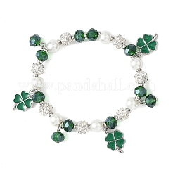 Сплав эмали шарм браслеты&nbsp;BJEW-JB12844