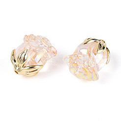 Уф-покрытие прозрачные акриловые бусины&nbsp;MACR-C029-06B-02