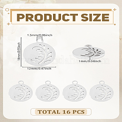 16 шт. подвески из нержавеющей стали 304&nbsp;STAS-LP0003-29