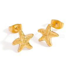 Серьги-гвоздики из нержавеющей стали 304&nbsp;LS-EJEW-C162-02B-G