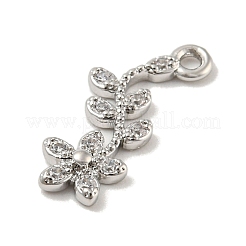 Подвеска из латуни с микропаве и кубическим цирконием s&nbsp;ZIRC-R020-03P