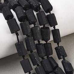 Natürliche schwarze Turmalin Perlen Stränge&nbsp;G-F715-111