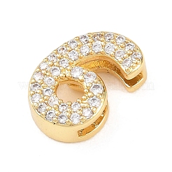Colgante micropavé cubic zirconia de latón&nbsp;KK-B167-22G-6