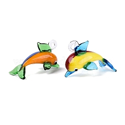 Colgantes artesanales de lampwork&nbsp;LA-N048-25