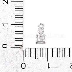 Messing micro pave klare zirkonia anhänger&nbsp;KK-D225-01P