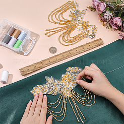 Accessori decorativi per ricamo computerizzato a forma di fiore&nbsp;AJEW-WH0410-116A