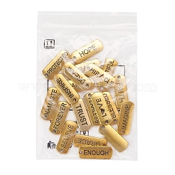 Тибетском стиле сплава прямоугольник подвески&nbsp;TIBEP-YW0001-24C-AG-RS