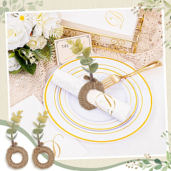 12шт. пластиковые искусственные кольца для салфеток&nbsp;AJEW-OC00036