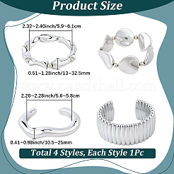 1 ensemble de bracelets et joncs en plastique CCB pour femmes&nbsp;BJEW-SP0001-37