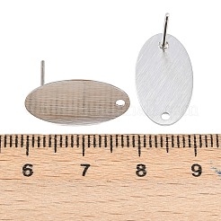 Componenti per orecchini a bottone in acciaio inossidabile 316&nbsp;LS-STAS-D389-01P