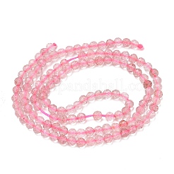 2 filo di perline di quarzo fragola naturale&nbsp;G-GO0001-64