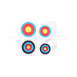 40 шт. 2-х цветная бумажная мишень AJEW-NB0006-27