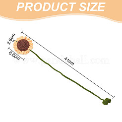 2 шт. 2 стиля подсолнух шерстяная пряжа подсолнух костюм аксессуары украшения&nbsp;DIY-DR0001-45