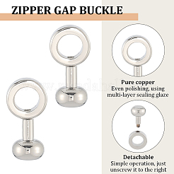 5 шт. латунные вставные пряжки-молнии&nbsp;FIND-SP0004-11P