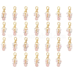 26 шт. 26 стиля плоские круглые с буквой a~z сплав эмалированные подвесные украшения&nbsp;HJEW-JM02515