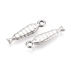 Pendentifs poissons en acier inoxydable 304&nbsp;STAS-T069-08P