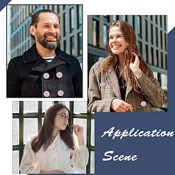 50 шт. пуговицы из ткани с 1 отверстиями&nbsp;DIY-GF0008-50B