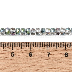 Chapelets de perles en verre électroplaqué&nbsp;GLAA-Q105-03Z