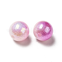 Placcatura uv perle di plastica abs iridescenti&nbsp;SACR-A001-05E