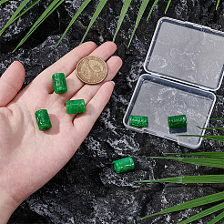 6 Stück natürliche Myanmar Jade/burmesische weiße Jadeperlen&nbsp;G-PH0003-26