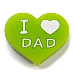 Силиконовые фокусные бусины на день отца&nbsp;LS-FIND-PW0005-12A