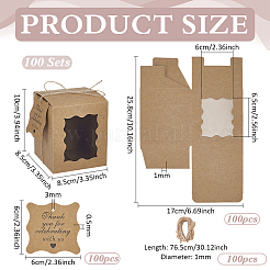 Geschenkverpackungsboxen aus Karton&nbsp;CON-WH0089-262A