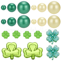 122 Stück 9 Stile ABS-Imitationsperlen & PP-Kunststoffperlen & undurchsichtige Acrylperlen & transparente Harz-Cabochons&nbsp;KY-SP0001-79