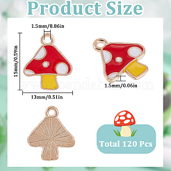 120 шт. эмалевые подвески из сплава на осеннюю тематику&nbsp;ENAM-SC0005-86