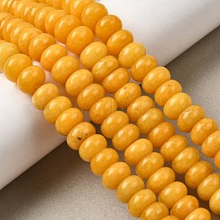 Окрашенные природные белый нефрит бисер пряди&nbsp;G-G107-A23-01