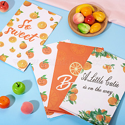 12 шт. 4 подарочных бумажных мешочка для конфет с фруктовым принтом в виде прямоугольника на день рождения&nbsp;ABAG-TA0001-69